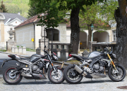 Bravo Maxa und Lost testen Triumph Speed triple vs Street Triple, Michael Maxa 2021